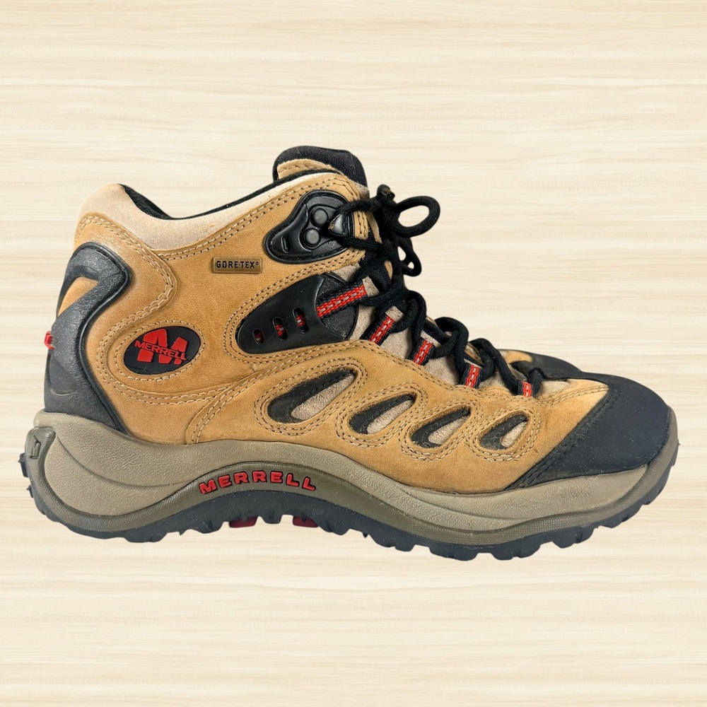 Merrell Reflex Mid Gore-Tex Leather Waterproof Hiking Boots Taupe Womens 9